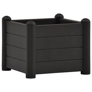 vidaXL Garten-Hochbeet PP Anthrazit 43x43x35 cm