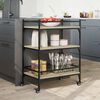 vidaXL K&uuml;chenwagen Sonoma-Eiche 65x40x86,5 cm Holzwerkstoff