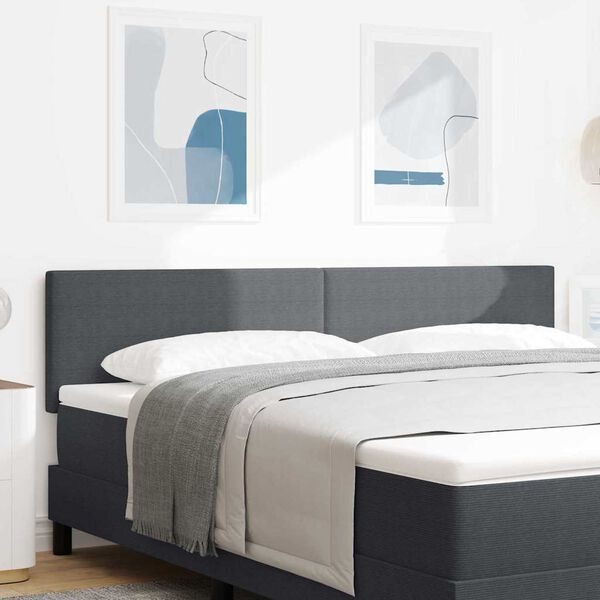 vidaXL Kopfteil mit Kopfteil Dunkelgrau 180 cm Kunstleder