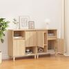 vidaXL Sideboards 2 Stk. Sonoma-Eiche 60x35x70 cm Holzwerkstoff