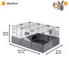Ferplast Kaninchenk&auml;fig Multipla 107,5x72x50 cm Schwarz