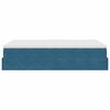 vidaXL Ottoman-Bett mit Matratze Dunkelblau 120x190 cm Samt