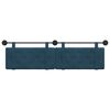 vidaXL H&auml;ngevorderseite Wandmontiert Blau 170 x 55 x 5 cm Samt