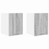 vidaXL H&auml;ngeschrank 2 pcs Grau Sonoma und Wei&szlig; Holzwerkstoff