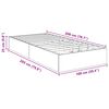 vidaXL Ottoman Bettgestell Beton Grau 100 x 200 cm Holzwerkstoff