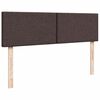 vidaXL Ottoman-Bett mit Matratze Dunkelbraun 140x190 cm Stoff