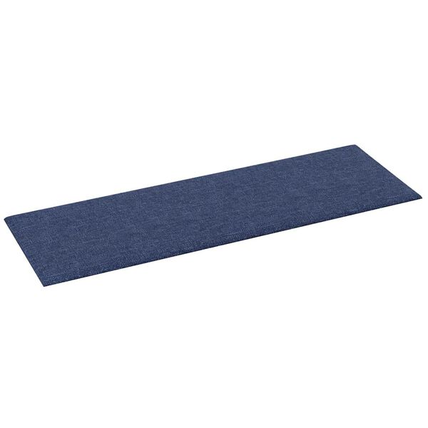 vidaXL Wandpaneele 12 Stk. Blau 90x30 cm Stoff 3,24 m&sup2;
