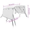vidaXL 3-Bow Bimini-Top mit Seitenteilen 183x(185-198)x137 cm