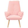 vidaXL Sessel Rosa 69 x 74 x 93 cm Sherpa-Stoff