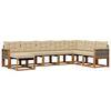 vidaXL Outdoor-Sofagarnitur 8 stk. Natur und Beige