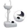 vidaXL Tragbare Campingtoilette mit Waschbecken