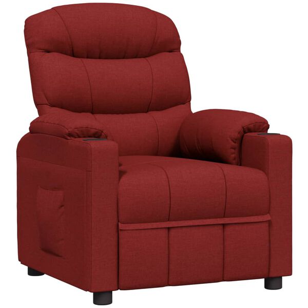 vidaXL Relaxsessel Weinrot Stoff