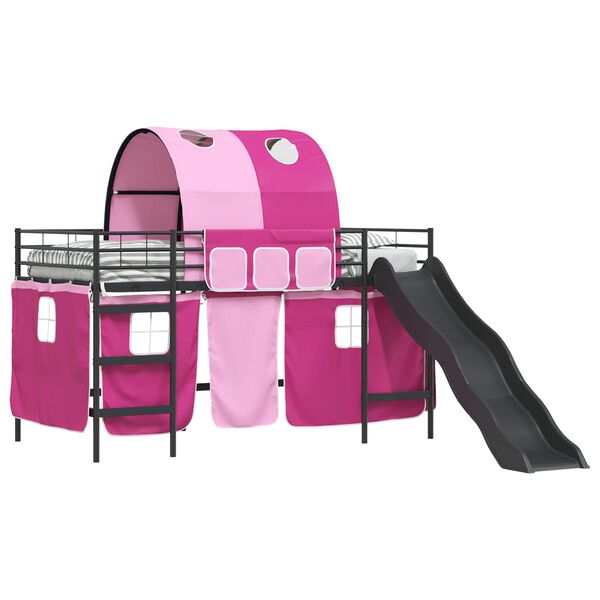 vidaXL Schwarz und Pink 99,5 x 200 cm