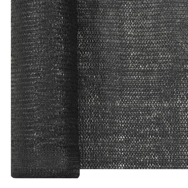 vidaXL Zaunblende Schwarz 1,2x25 m HDPE 195 g/m&sup2;