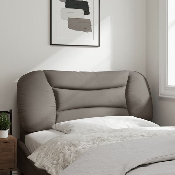 vidaXL Kopfteil-Kissen "Hvar" Taupe 100 cm Stoff