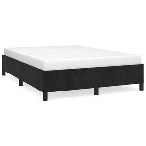 vidaXL Bettgestell ohne Matratze Schwarz 140x200 cm Samt