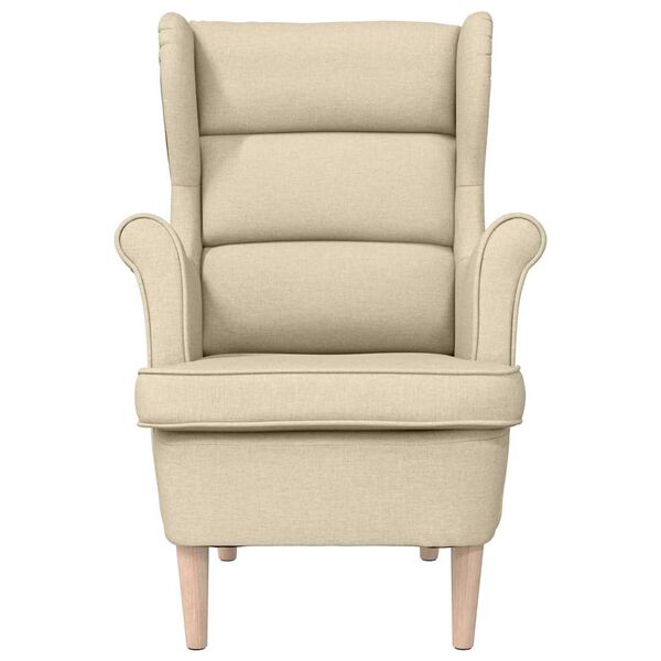 vidaXL Sessel Creme 74x84x100 cm Stoff