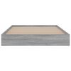 vidaXL Bettgestell Grau Sonoma 90x190 cm Holzwerkstoff
