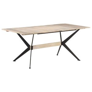 vidaXL Esstisch 180x90x76 cm Massivholz Mango