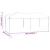 vidaXL Partyzelt Faltbar Creme 3x6 m