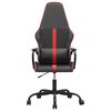 vidaXL Gaming-Stuhl mit Massagefunktion Rot und Schwarz Kunstleder