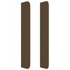 vidaXL Kopfteil mit Ohren Dunkelbraun 147x16x118/128 cm Stoff
