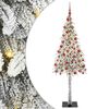vidaXL Weihnachtsbaum mit 300 LEDs Wei&szlig; 180 cm PE und Stahl