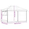 vidaXL Party-Zelt Taupe 292 x 440 x 315 cm Oxford-Stoff