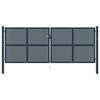 vidaXL Zauntor Anthrazit 404 x 150 cm Stahl