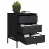 vidaXL Gartenschrank Schwarz 55x59x80 cm Poly Rattan