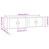 vidaXL TV-Wandschr&auml;nke 2 Stk. Braun Eichen-Optik 80x34,5x40 cm