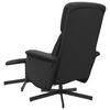 vidaXL Massagesessel mit Fu&szlig;hocker Schwarz Stoff