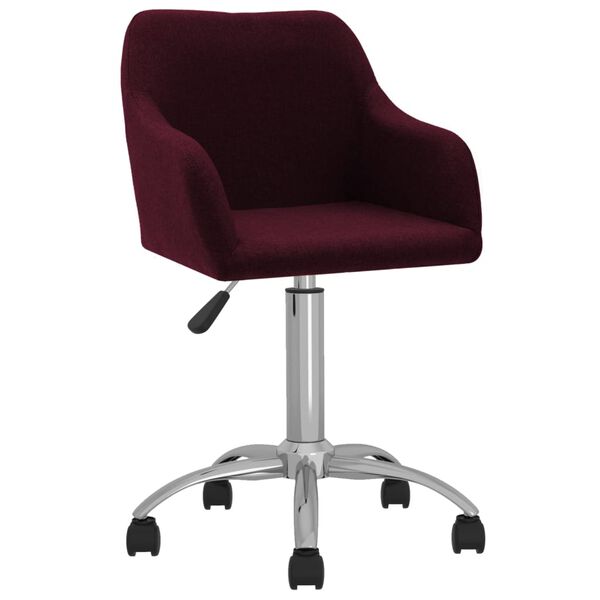 vidaXL Esszimmerst&uuml;hle 4 Stk. Drehbar Lila Stoff