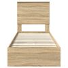 vidaXL Aufbewahrungsbett Sonoma-Eiche 75 x 190 cm Holzwerkstoff