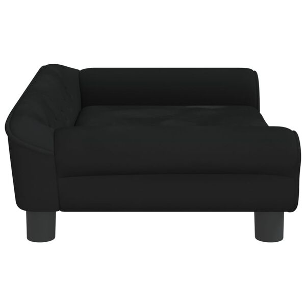vidaXL Kindersofa Schwarz 70x45x26 cm Samt