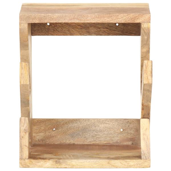vidaXL Skateboard Wandhalter 25x20x30 cm Mango Massivholz