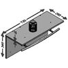 FMD Wandgarderobe 72 x 29,3 x 34,5 cm Wei&szlig;