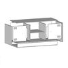 vidaXL TV-Schrank Olivgr&uuml;n 99x39x44 cm Stahl