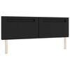 vidaXL LED Kopfteil Schwarz 180 cm Kunstleder