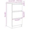 vidaXL Sideboard Artisan-Eiche 37,5x35x76 cm Holzwerkstoff