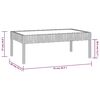 vidaXL 8-tlg. Garten-Lounge-Set mit Auflagen Poly Rattan Schwarz