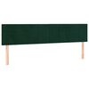 vidaXL Boxspringbett mit Matratze Dunkelgr&uuml;n 160x200 cm Samt