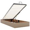 vidaXL Ottoman-Bett mit Matratzen & LEDs 90x200 cm Kunstleder