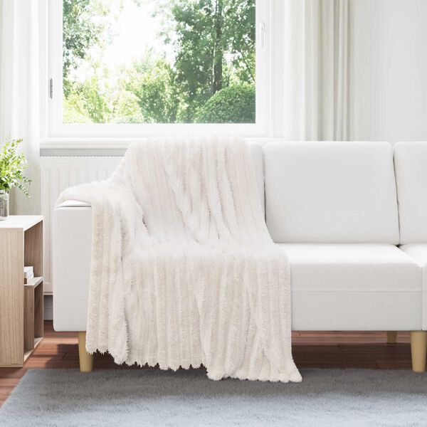 vidaXL Wohndecken 6 pcs Creme 150 x 130 cm Fleece