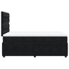 vidaXL Boxspringbett mit Matratze Schwarz 120x200 cm Samt