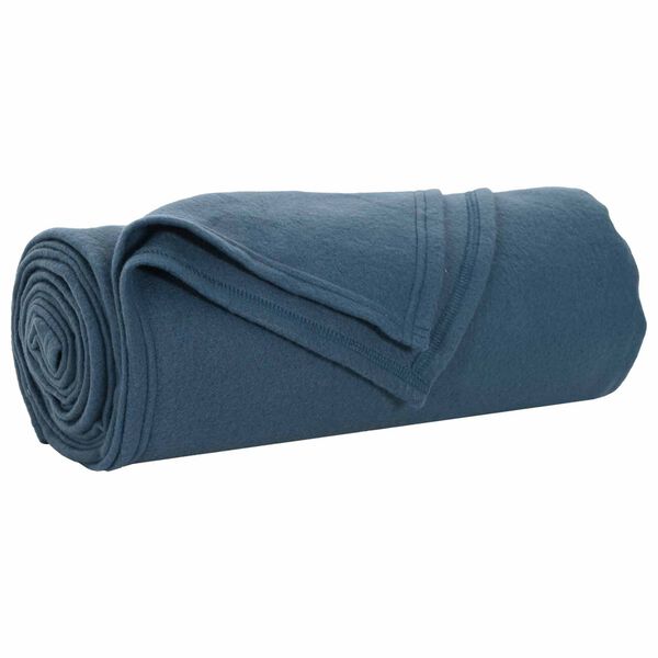 vidaXL &Uuml;berwurfdecke Marineblau 170 x 130 cm Fleece