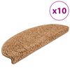 vidaXL Stufenmatten 10 Stk. 65x21x4 cm Beige Halbrund Gro&szlig;