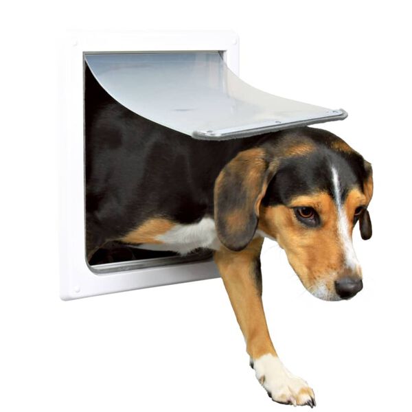 TRIXIE 2-Wege Freilauft&uuml;r Gr. S-M 30x36 cm Wei&szlig; 3878