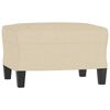 vidaXL 4-tlg. Sofagarnitur Creme Stoff