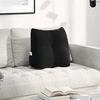 vidaXL R&uuml;cken Kissen Schwarz 45 x 24 x 50 cm Samt